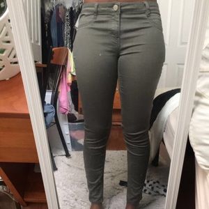 Olive green pants! Barely worn!